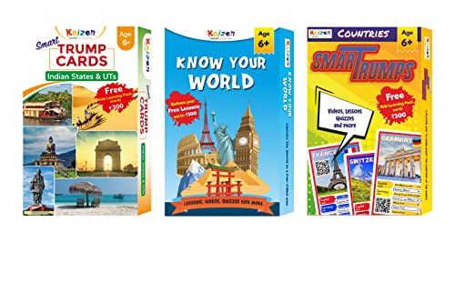 Image of Kaizen MicroLessons Smart Cards. (Geography 3in1 Combo) for Kid