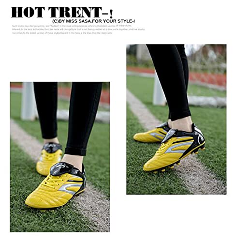 Voetbalschoenen Tieners Outdoor Training Voetbalschoenen Jongens Antislip Enkelsneakers Nieuwste,Yellow-42 - Image 5