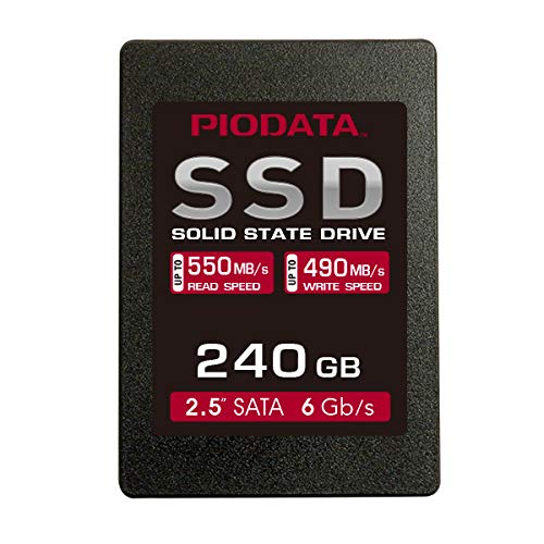 PioData SSD 240GB �����\���b�h�X�e�[�g�h���C�u - SATA III 6GB / 2.5�C���` PIO240S325-R