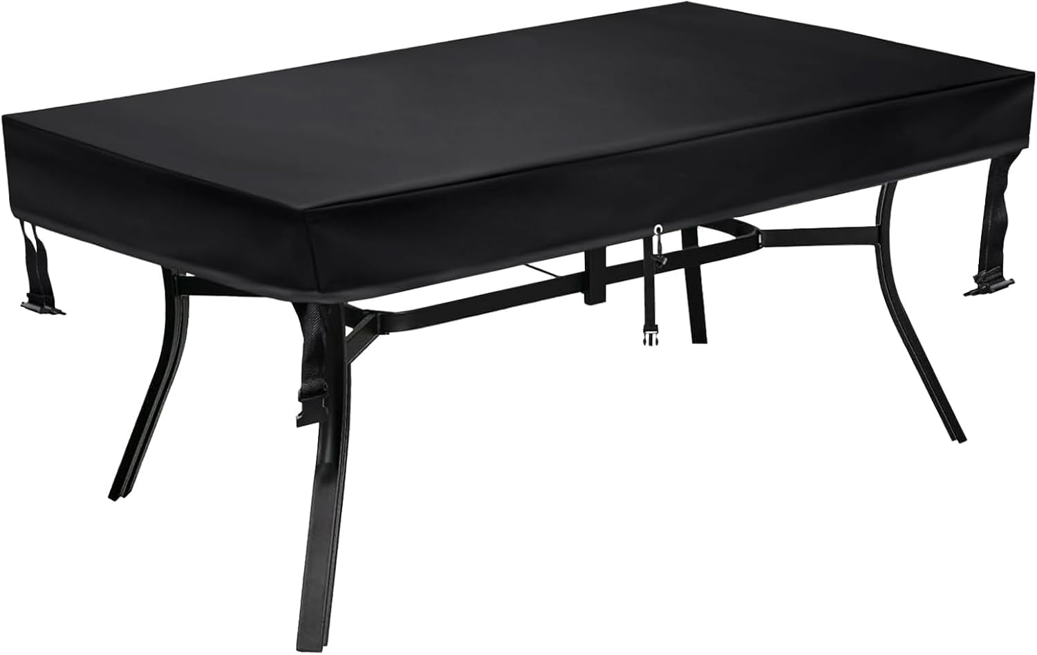 SUNICO Outdoor Table Cover rectangular (75" L x 40" W x 6" H), Patio Table Cover rectangle for Patio Table & Dining Table & Picnic Table.Windproof, Waterproof, Stain-Resistant, Durable Table Cover