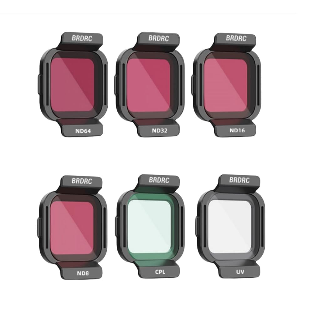 Zestaw filtrów do DJI FLIP, szkło optyczne chroniące przed promieniowaniem UV, CPL, polaryzacyjne soczewki ND, zestaw filtrów do obiektywów drona FLIP (UV+CPL+ND8+ND16+ND32+ND64)