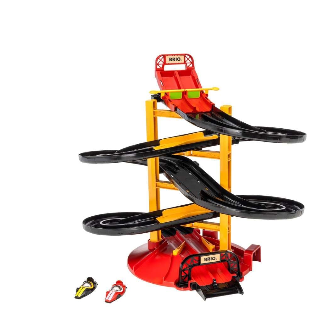 BRIO — Tour d'hippodrome 30550 avec Deux Voitures de Course | Ensemble de Jouets pour Voitures de Course pour Enfants à partir de 3 Ans
