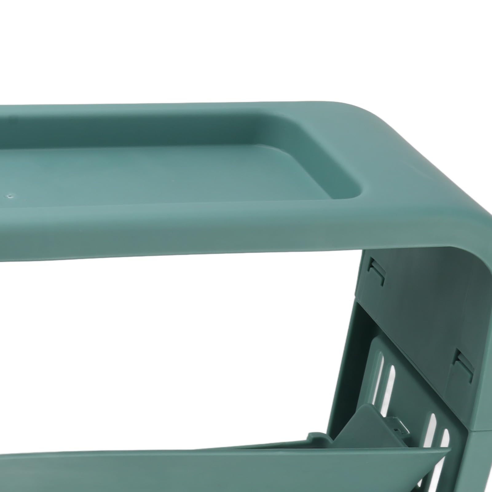 Scaffale Girevole a 6 Ripiani, Carrello Contenitore Stretto con