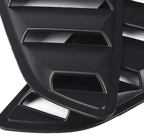 Miniatura 2 de Para 2015 2016 2017 2018 compatible con Ford Mustang GT V6 Ventilaciones Estilo Cuarto 1/4 Ventana Lateral Cubierta de la Cuchara