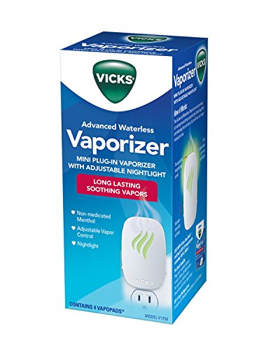 Vicks Advanced Soothing Vapors Waterless Vaporizer With Night Light And Vapopads To Help Relieve Discomfort From Colds And Flu , 1 Count (Pack Of 1) #TOP1