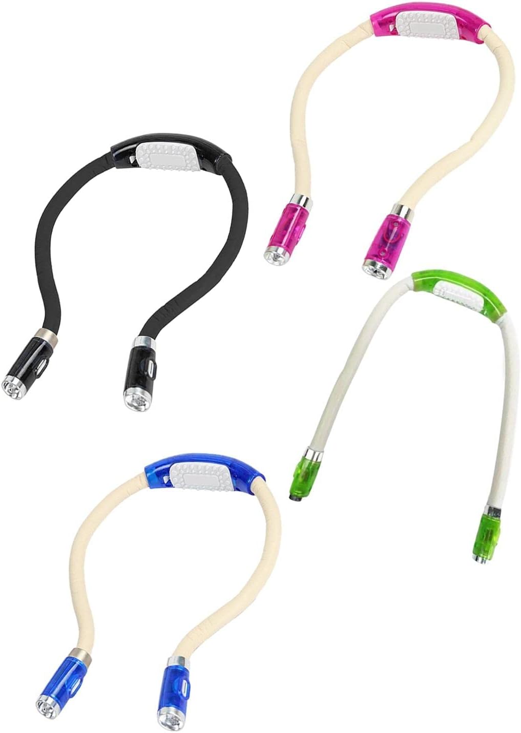 SECRET DESIRE™ Neck Reading Light Over Neck Battery Powered Book Reading Lamp in Bed Black