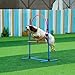 VEVOR Dog Agility Training Equipment, Dog Obstacle Course Backyard Set with Adjustable High Hurdles,6 Weave Poles,Extended Tunnel,Jump Ring,Pause Box,Whistle Foldable Bowl Training Pouch Storage Bag