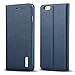 iPhone 6 / 6s 4.7" Genuine Leather Wallet Case ,WenBelle [Flower Umbrella Series] Slim Fit,Stand Feature,Premium Protective Case Wallet Leather Flip Cases for Apple iPhone 6 6s 4.7 Inch (Navy Blue)