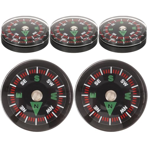 Set de 5 brújulas portátiles para camping y senderismo