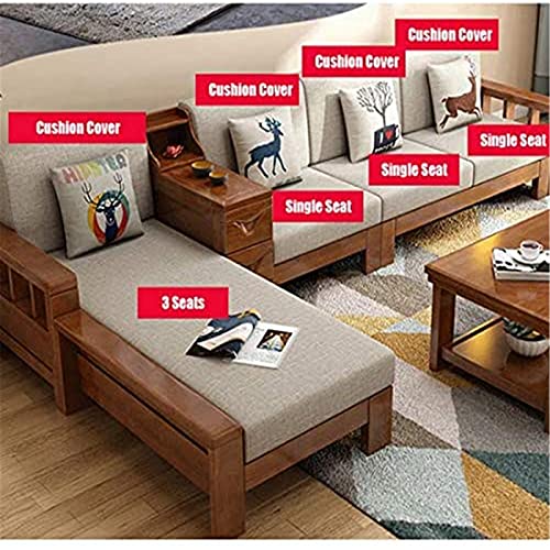 Sofa Zitkussenhoes, Non-slip Sofa Zitkussen Hoezen, High Stretch Bank Kussenhoezen, Stoelhoes Hoog Rekbare Jacquard Voor… - Afbeelding 3