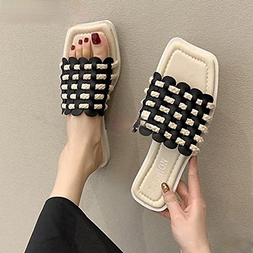 Slippers pour femmes open toe flat contre la chaleur