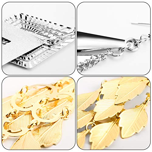12 Pairs Drop Dangle Earrings Set Metal Bohemian Vintage Statement Earrings Boho Jewelry For Women Girls (Geometrical) #TOP19