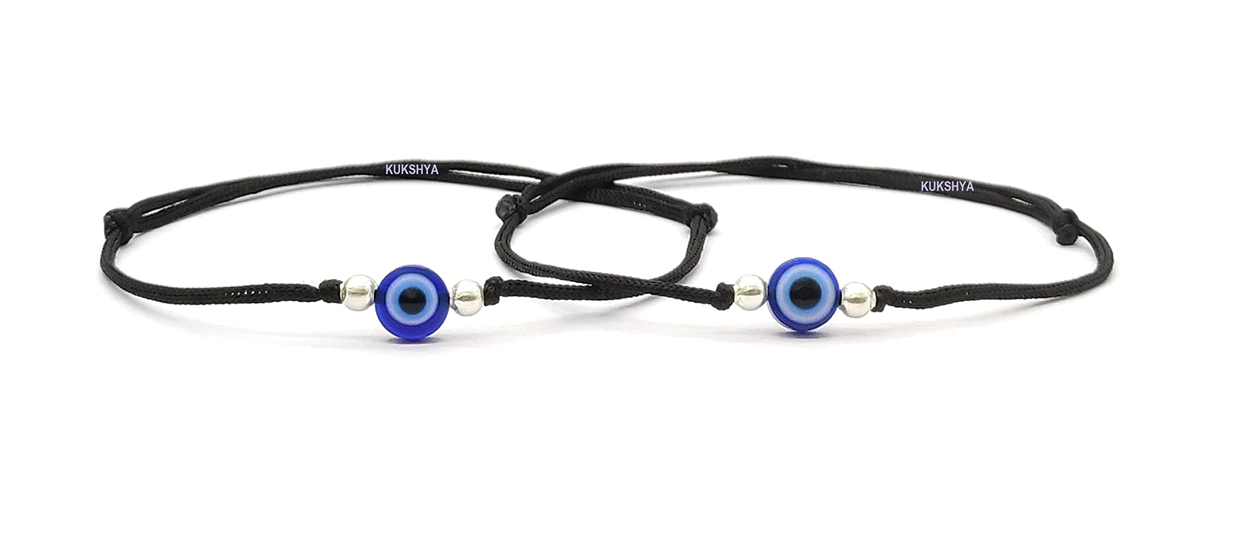 KUKSHYA JEWELLERS 925 Sterling Silver 2 BALL+ EVIL EYE CHARM Black Threaded Anklet For Women & Girls Adjustable 2 Piece(TP 082) (B09FYL4R49) Amazon Price History, Amazon Price Tracker