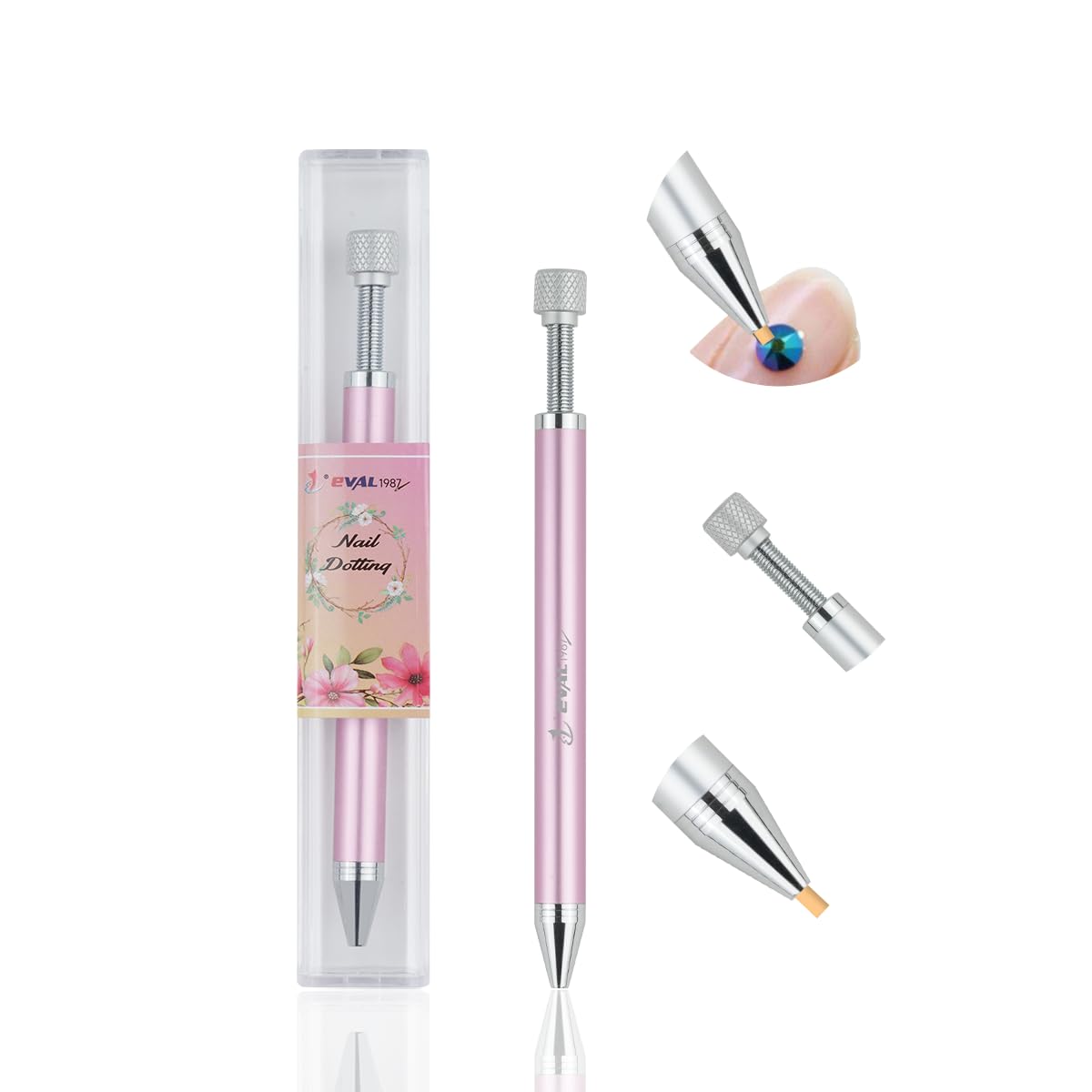Rhinestone Picker Pen for Nail Art Painting (Pink)