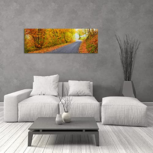 Tableau canvas Nature DCL196-4 phosphorescent de 40 x 120 cm pour salon