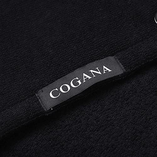 Cogana 2Pack Microfiber Hair Towels, Hair Towel Wrap For Women, Hair Drying Towel With Button, Hair Wrap Towel For Curly Hair, Hair Turban For Wet Hair(10Wx28L, Black) #TOP5