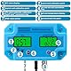 Jadeshay PH Messgerät 3-in-1 PH/EC/Temp-Messgerät PH Meter, Multifunktions PH Wert Messgerät Pool EC Messgerät Thermometer mit LCD für Pool, Aquarien