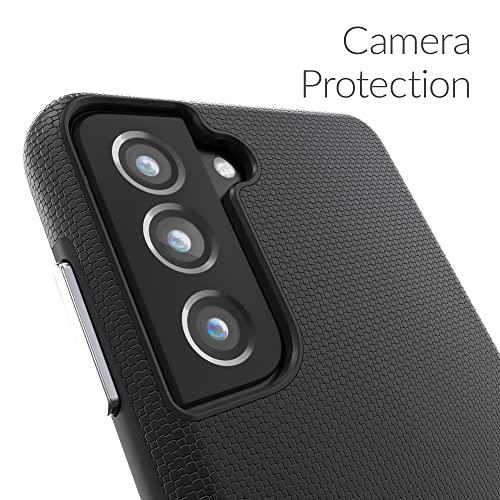 Image of Crave for Galaxy S21 Case, Shockproof Protection Dual Layer Case for Samsung Galaxy S21, S21 5G (6.2 inch) - Black