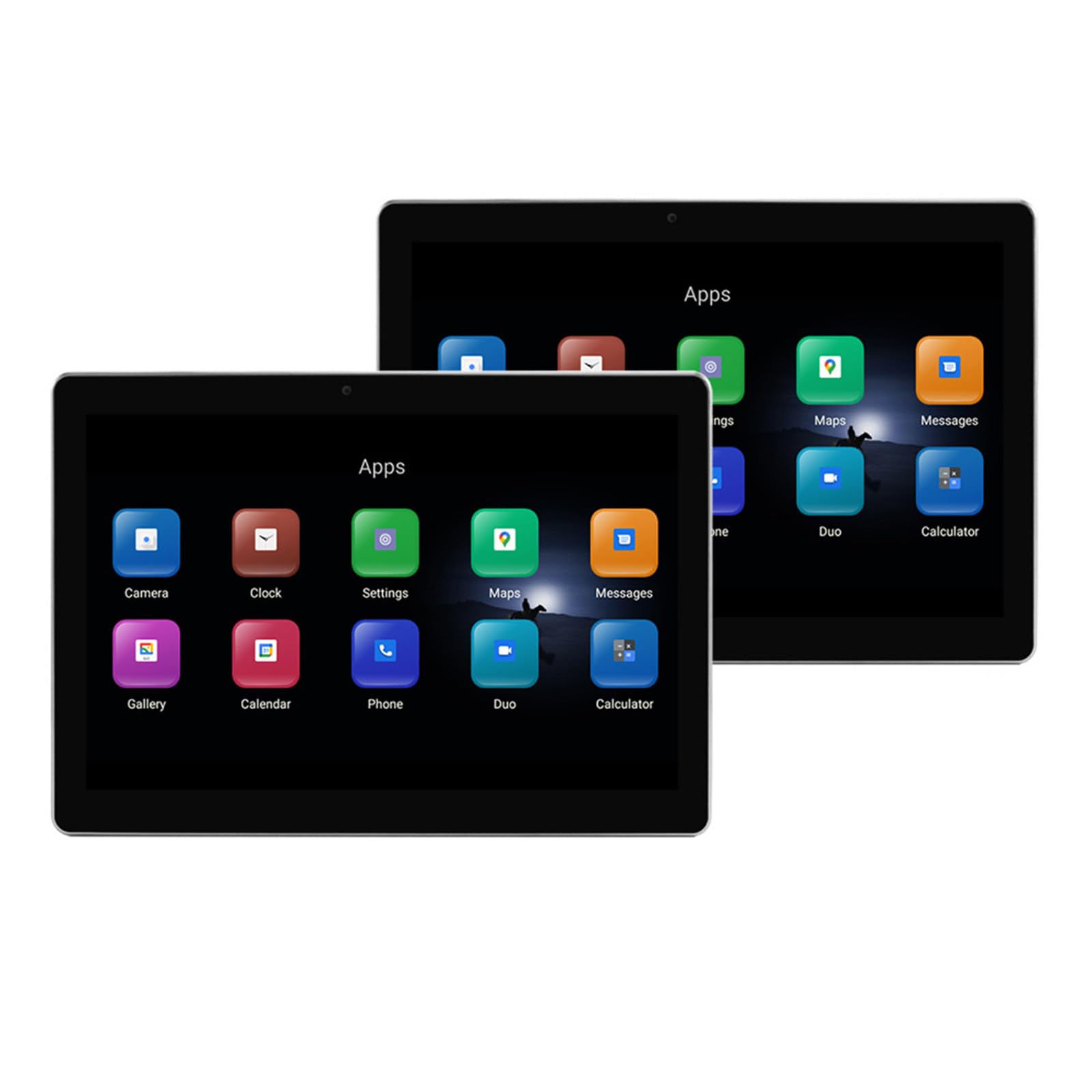 FAXIOAWA Lettore del Sistema di intrattenimento Posteriore per Auto con Display Esterno per poggiatesta per Auto da 10,1 Pollici con Fotocamera Frontale,10.1-inches-2pcs