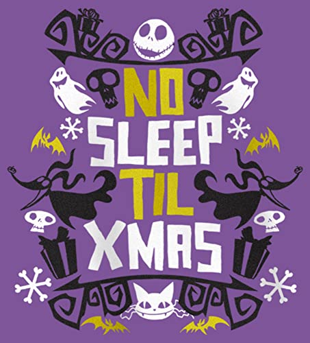 Disney Nightmare Before Christmas No Sleep Til Xmas Girls T-Shirt2