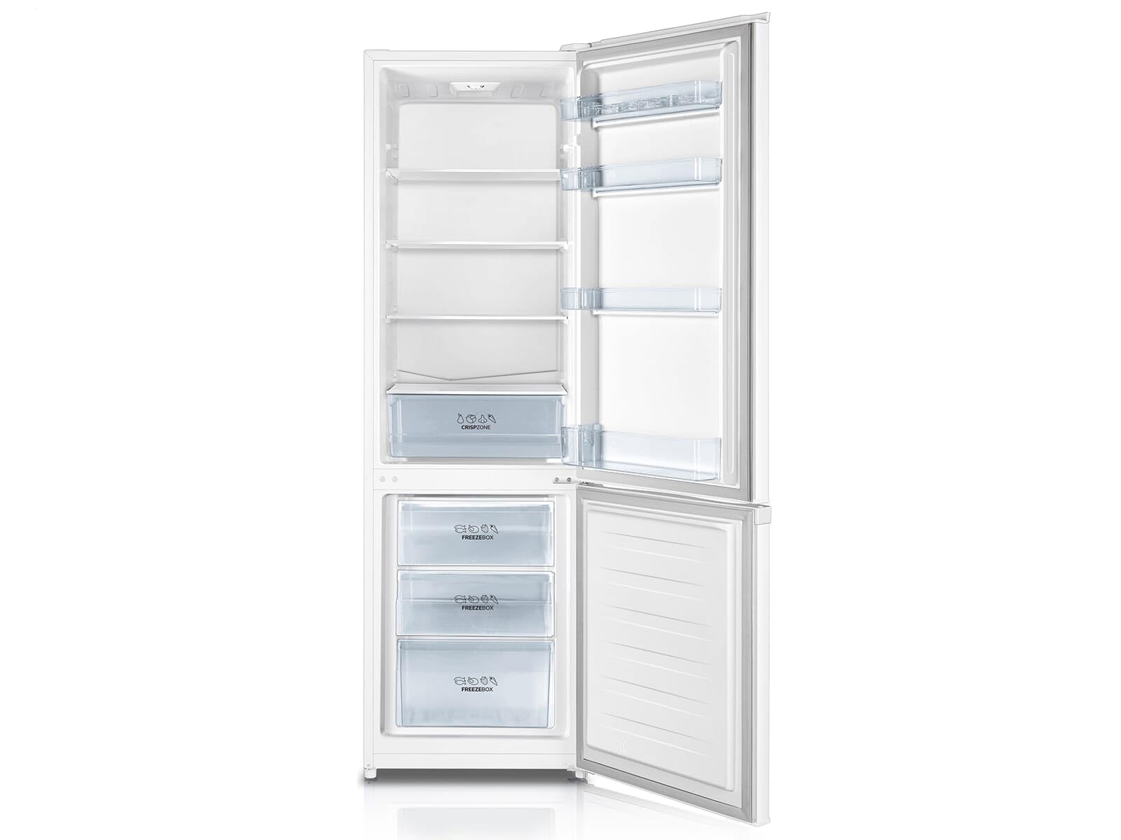 Gorenje RK 4182 PW4 lodówko-zamrażarka, pojemność całkowita 269 l, pojemność lodówki 198 litrów, zamrażarka 71 litrów, oświetlenie LED, komora na warzywa, wymienne zawiasy drzwiowe, biała