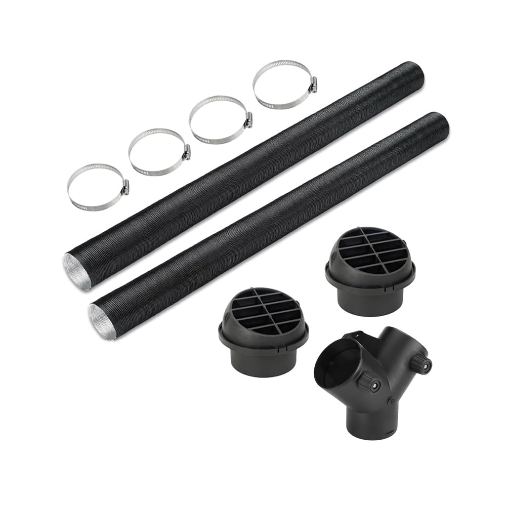 Auto Heizung Rohrleitung, 75mm Auto Heizung Rohr Kanal, Warmluftauslass Entlüftungsschlauch Clips Set, Warmluftauslass Heizrohr Auto, für 75mm Heizung Rohrleitung
