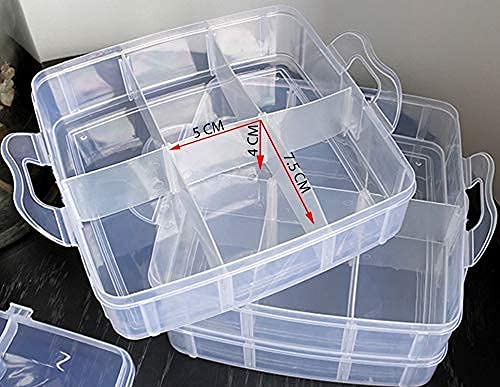 Generic TOYZILLAPCB-001W Toyzilla Portable Stackable Compartment Storage Organizer Case For Toy Cars thumb #5