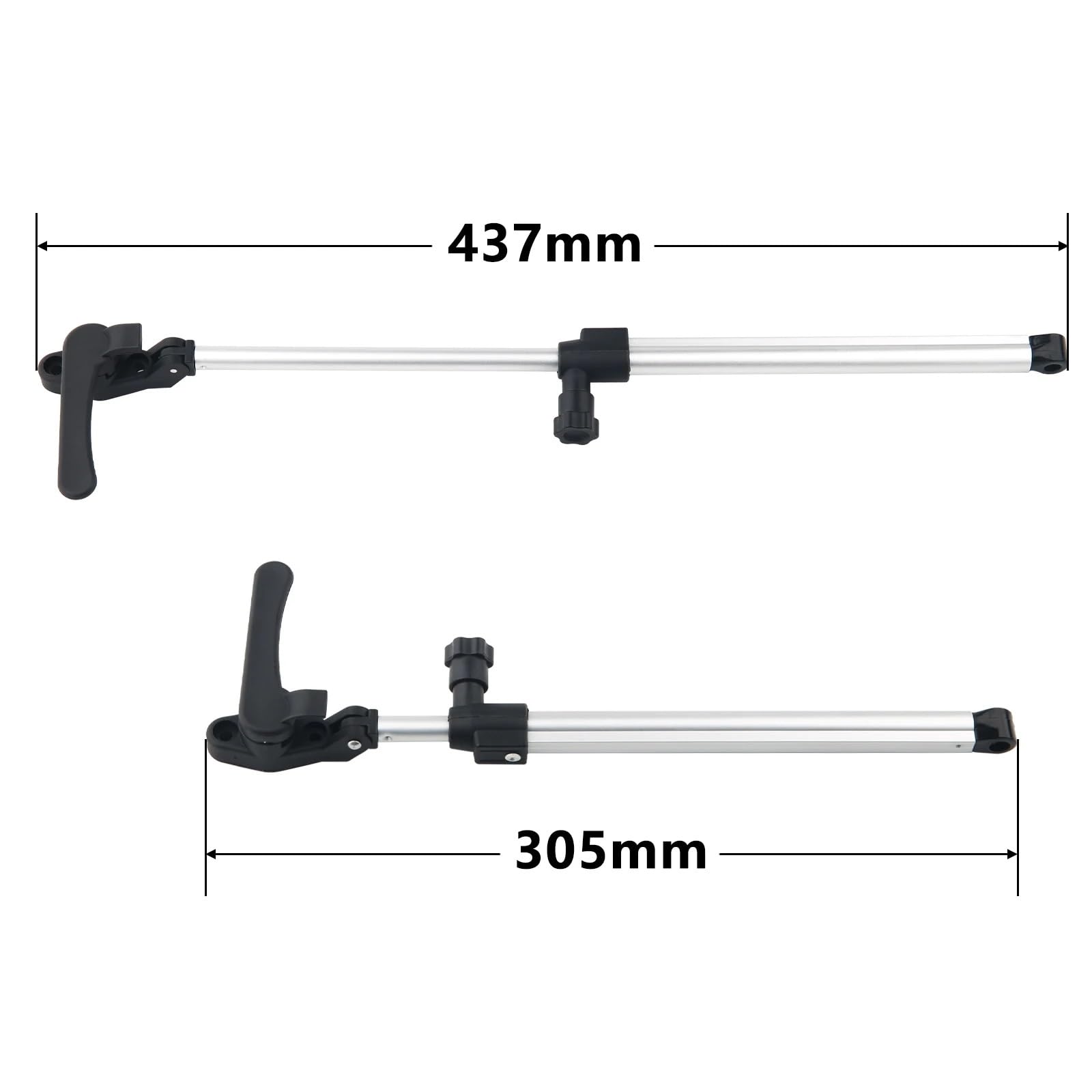Braccetti Finestre Camper Rimorchio for Camper con Finestra in Lega di Alluminio da 305 mm-437 mm Asta Supporto Sollevamento telescopica