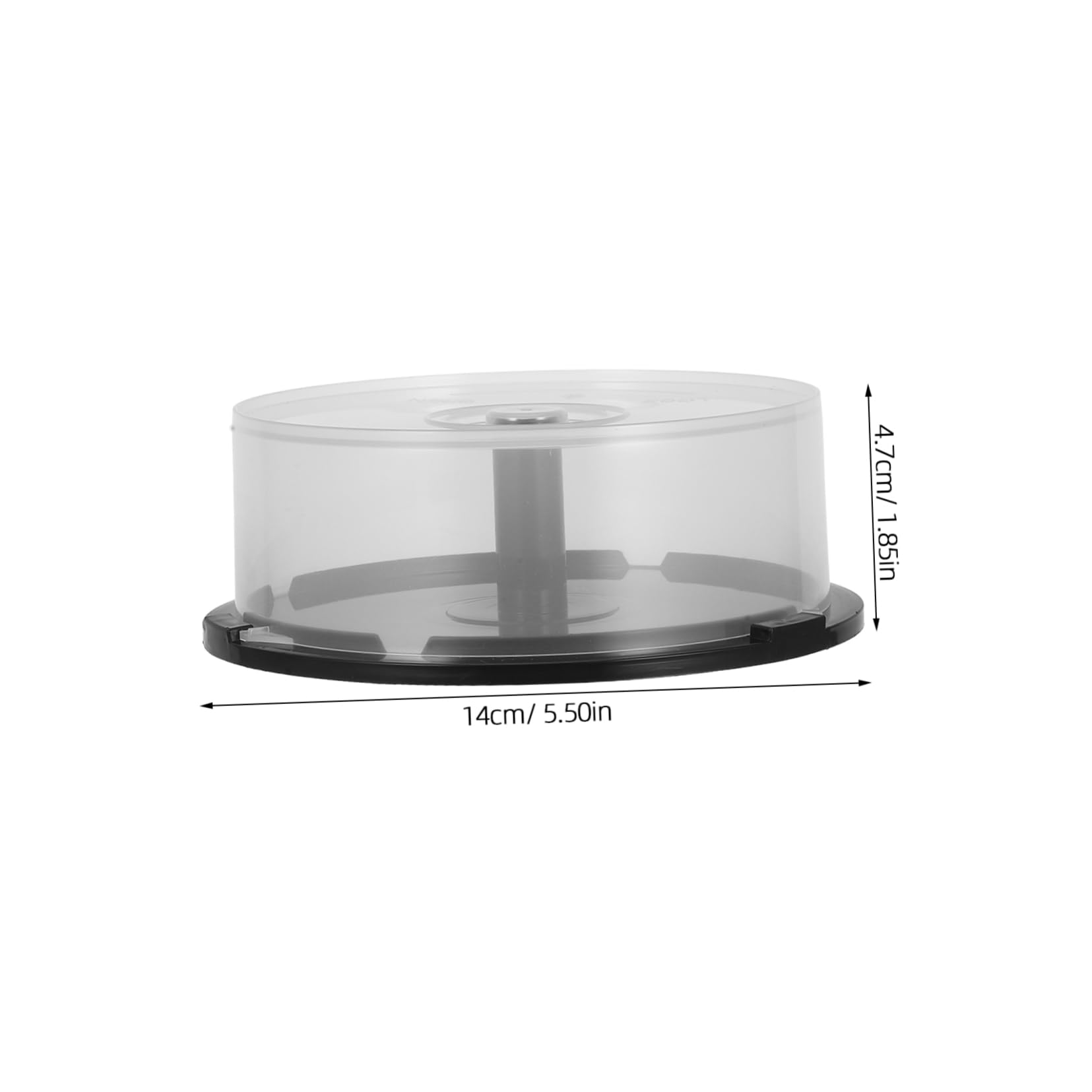 TOPBATHY Cajas De Almacenamiento Para Cd Capacidad 25 Soporte Redondo Para Dvd Contenedor Vacío Cd Casa Oficina Bar