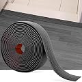 20Ft Floor Transition Strip Self Adhesive Vinyl Cover Floor Strip Flat Divider Transition Strip Wood Grain Design for Laminate Floor Gaps and Doorway Transitions (20Ft x 2 Inch, Gray)