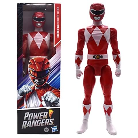 Roter Ranger Power Rangers Beast Morphers Hochwertiges PVC Material 30 cm GroßE Actionfigur Geeignet Als Raumdekoration Auf Dem Tisch Geeignet FüR Kinder Ab 4 Jahren Cover