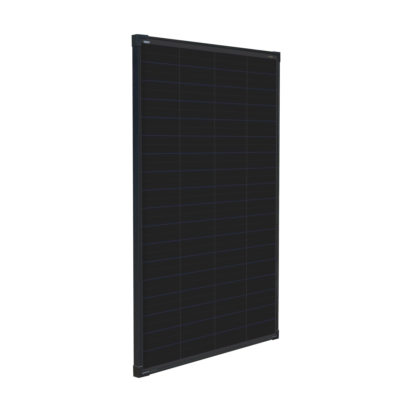 enjoy solar® Pannello solare monocristallino 200W 12V con tecnologia HPBC – Alta efficienza 25%, celle solari da 182mm, Full Black, ideale per camper, balcone, casetta da giardino e barca