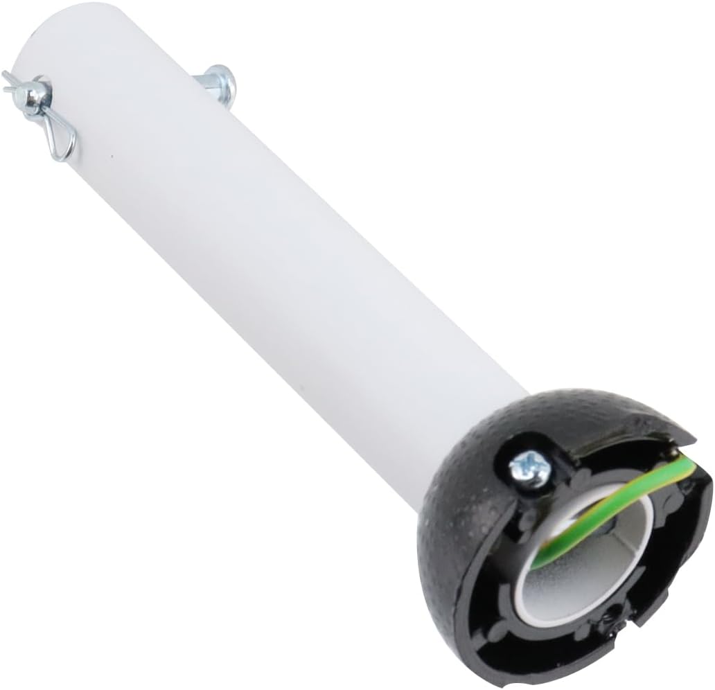 Antrader Ceiling Fan Downrod with Ball Head, 1 Inch Outside Diameter,2Pcs No Threaded Universal Lengthening Downrod for Ceiling Fan