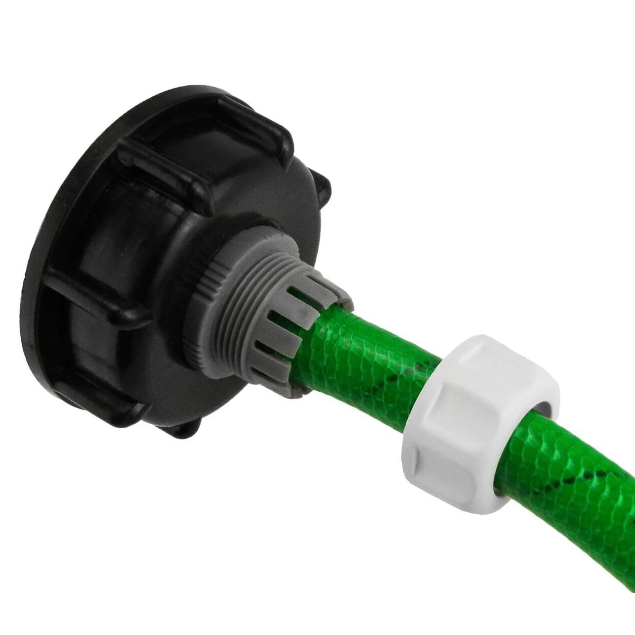 IBC Tank Fittings Selection - S60x6 & S100x6 Adapters - Male, Female, Threaded, Barbed, Valves, Spouts, MDPE Options (Adapter (S60x6) to 1/2" Garden Hose)