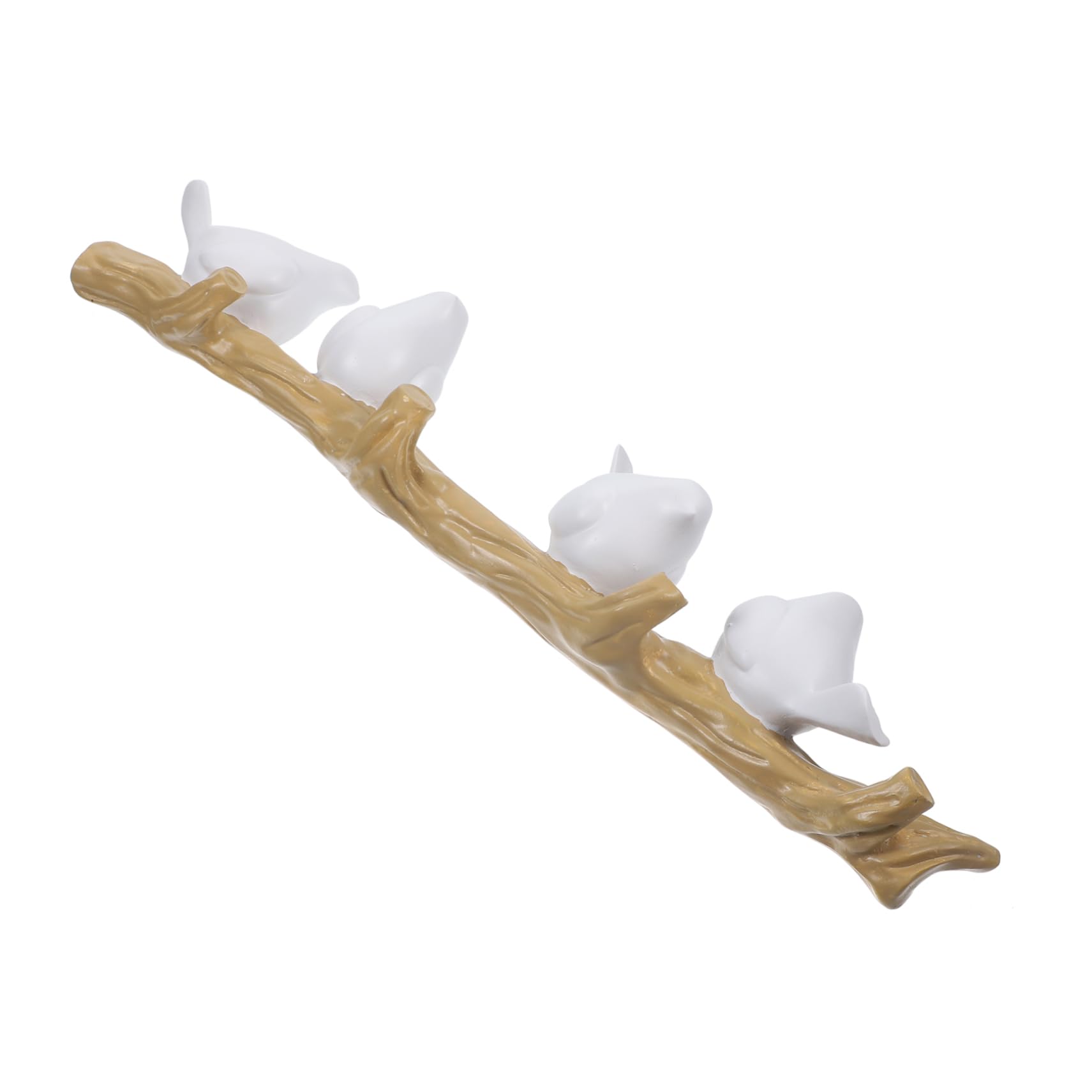 Portachiavi da Muro Uccelli su Ramo Appendichiavi Resistente per Cucina Bagno Ingresso per Chiavi Asciugamani e Accessori