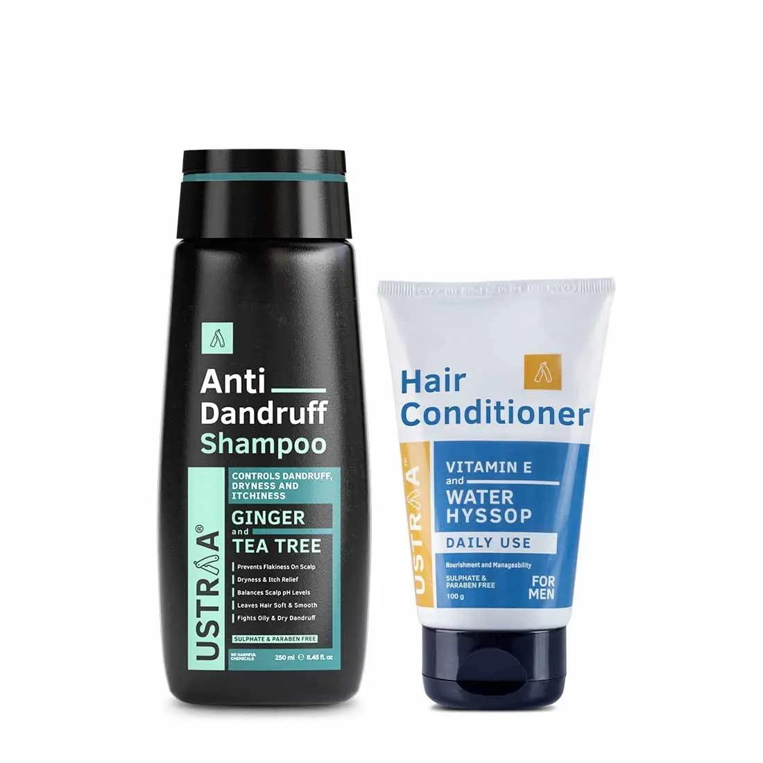 Ustraa Anti-Dandruff Hair Shampoo – 250ml & Daily Use Hair Conditioner – 100g
