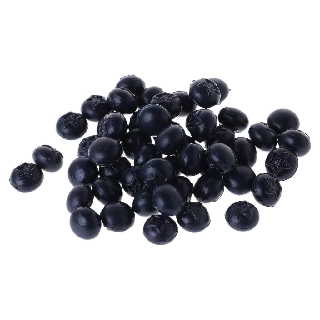 NEWFT 50pcs Artificial Blueberry Fake Fruit Disply Home Party Decor