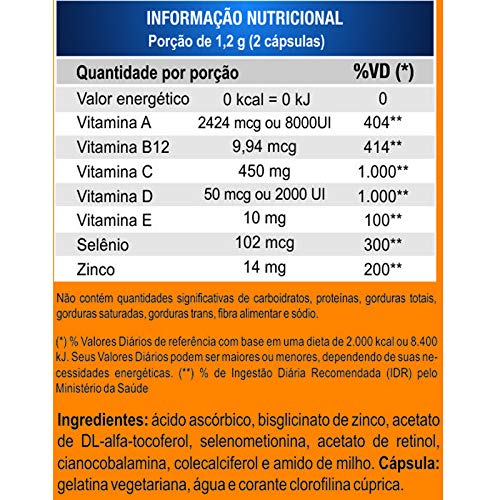 Kit 5 Imunize Vitaminas A, C, D, E, B12 + Selênio e zinco Unilife 60 cápsulas em promoção! Veja a oferta e mais achadinhos de Vitaminas & Suplementos 4 Hoje é o melhor dia para comprar Kit 5 Imunize Vitaminas A, C, D, E, B12 + Selênio e zinco Unilife 60 cápsulas com aquele preço maroto! Promoção! Aproveite a oferta! 4