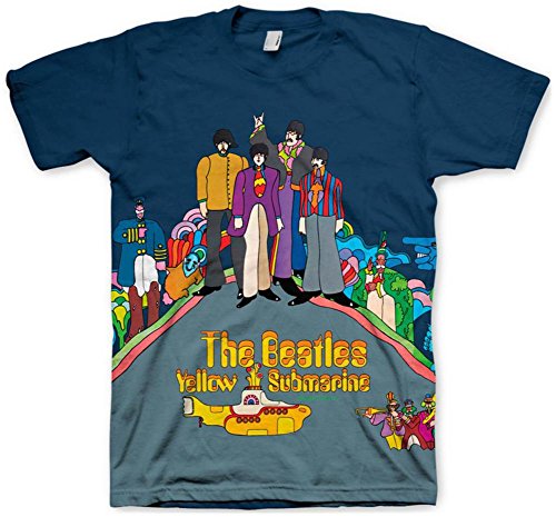 Bravado Men's Beatles Sub Dye Sublimination T-Shirt