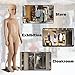 Child Mannequin Full Body Realistic Adjustable Detachable Manikin Display Head Turns Dress Form W/Metal Base 43.3