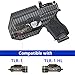 Kydex Lightbearing Holster for CZ P10c P10f p10 c f s Compatible with Streamlight TLR-1 HL TLR-1s TLR1 1000-Lumen Tactical Weapon Light Flashlight IWB Claw Kit Concealed Carry