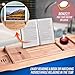 Wooden Bamboo Bath Tray for Tub - Organic Bath Caddy as Bathtub Table Tray Caddy Book Holder - Wood Bath Trays for Tub with Book Stand Extending Sides Expands Up to 43