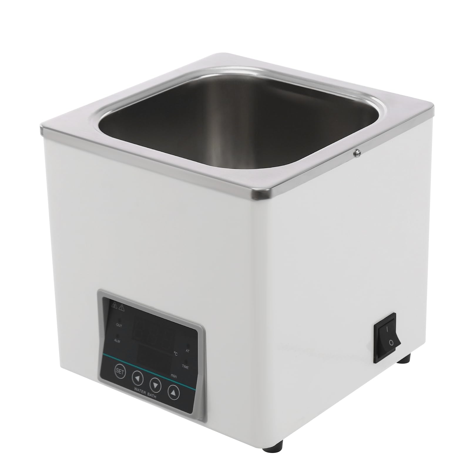 3L Labor-Wasserbad mit Anti-Trockenbrenner-Sensor, Wasserbadheizer für Laborversuche, Digitales Thermostat Wasserbad für Destillation Trocknung Konzentration und Erwärmung