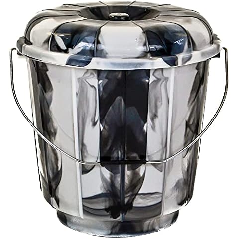 5L Tie Dye Plastic Storage Bucket with Lid Cover