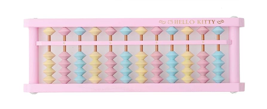 Amazon.co.jp: ハロー キティ そろばん 12桁 KTY-24 ピンク 天然