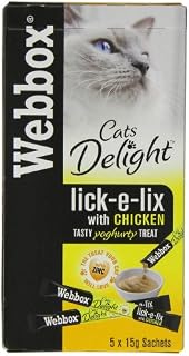 Webbox Chicken Lick-e-lix Cat Food 5 Pack (Pack of 17)