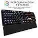 THE G-LAB Keyz Carbon E - Teclado Mecánico Gamer QWERTY Incluye Ñ...