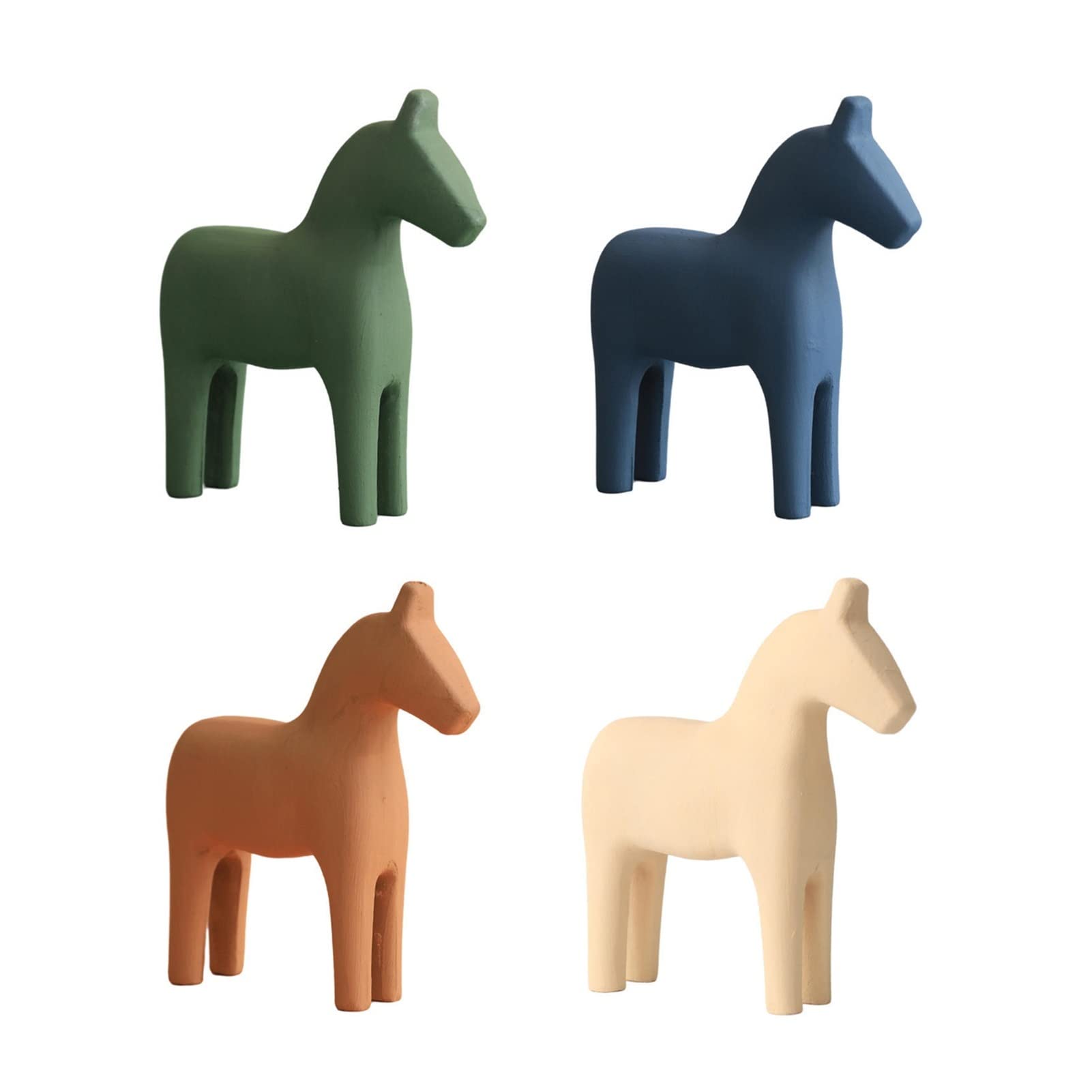 Amazon.co.jp: 馬の置物 像 動物の装飾 トロイの木馬の像 木製の馬の