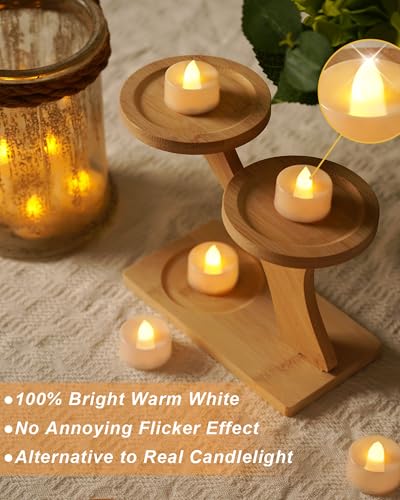 Image of Beichi 100-Pack Flameless LED Tea Light Candles Bulk