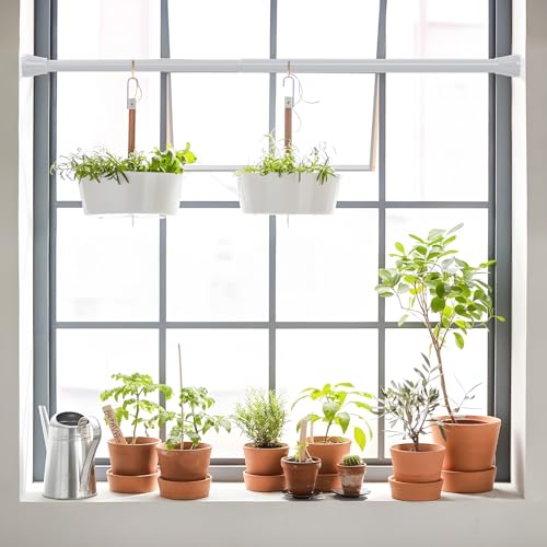 Image of Tension Rods 16 to 26 Inch White Tension Curtain Rod Small Tension Rod Adjustable Curtain Rod Spring Curtain Rods No Drilling Expandable Pressure Spring for Closet Kitchen Door